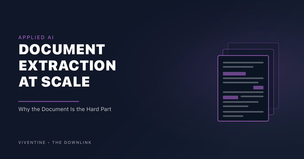 Document Extraction at Scale: why the document is the hard part